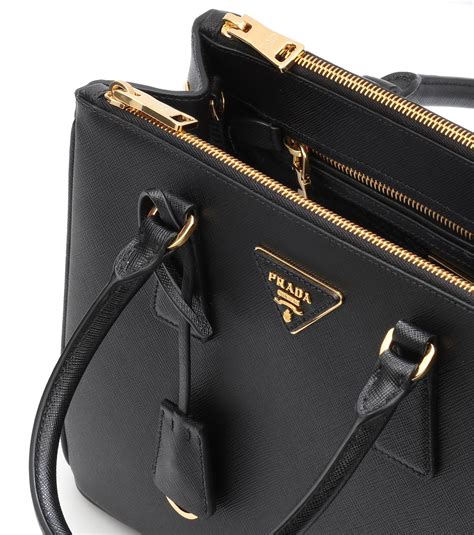 prada black leather handbags|black Prada saffiano handbag.